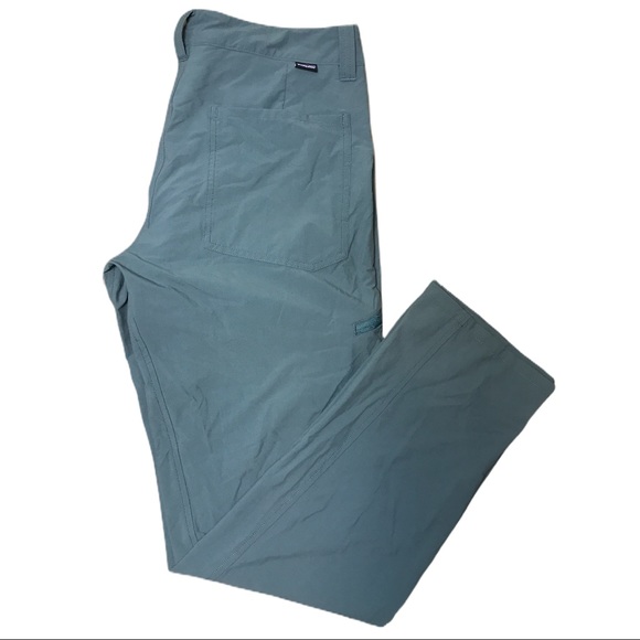 Patagonia Green Nylon Spandex Pants 34 x 30.5 Hike - Picture 1 of 12